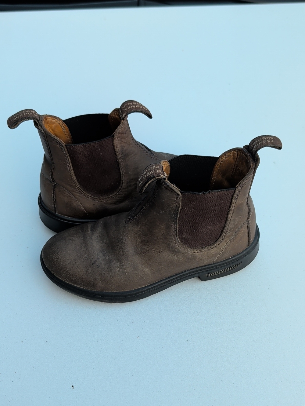 Blundstone Kids Brown Leather Chelsea Boots Size 13